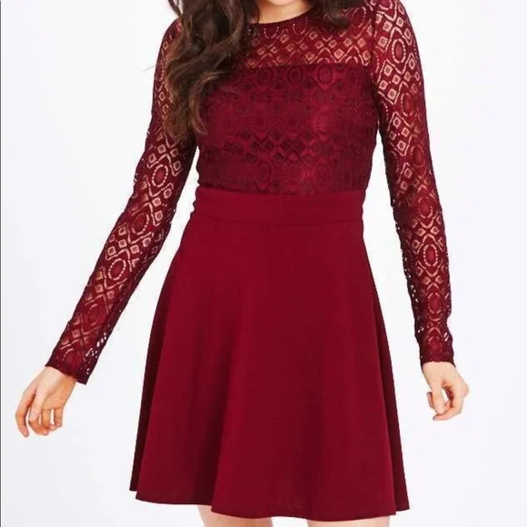 blue lace high neck dress Bree Dubai Blue Lace Mermaid Evening Dress with High Neck Flare Sleeve Blue / 10 main image 1